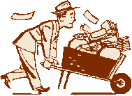 Cart with money