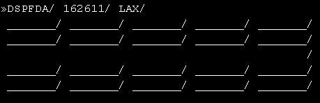 Example of an FDA screen