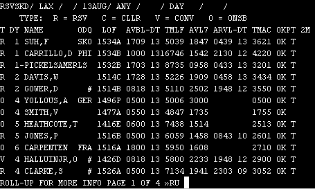 Example of the RSVSKD screen